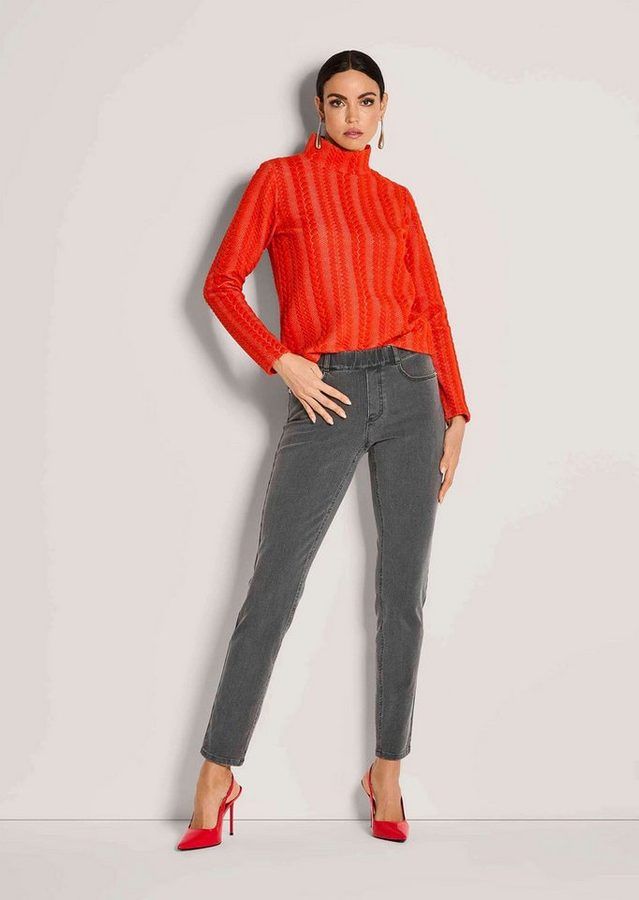 MADELEINE Gerade Jeans Kurzgröße: Denim-Leggings mit Schlupfbund Bi-elastische Jeans mit Schlupfbund im 4-Pocket-Design