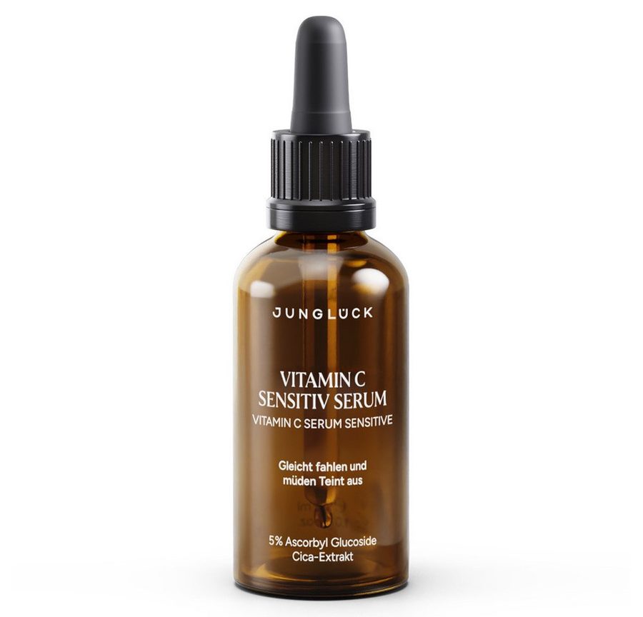 JUNGLÜCK Gesichtsserum Vitamin C Sensitiv Serum - mindert Rötungen, 1-tlg., Gleicht fahlen und müden Teint aus