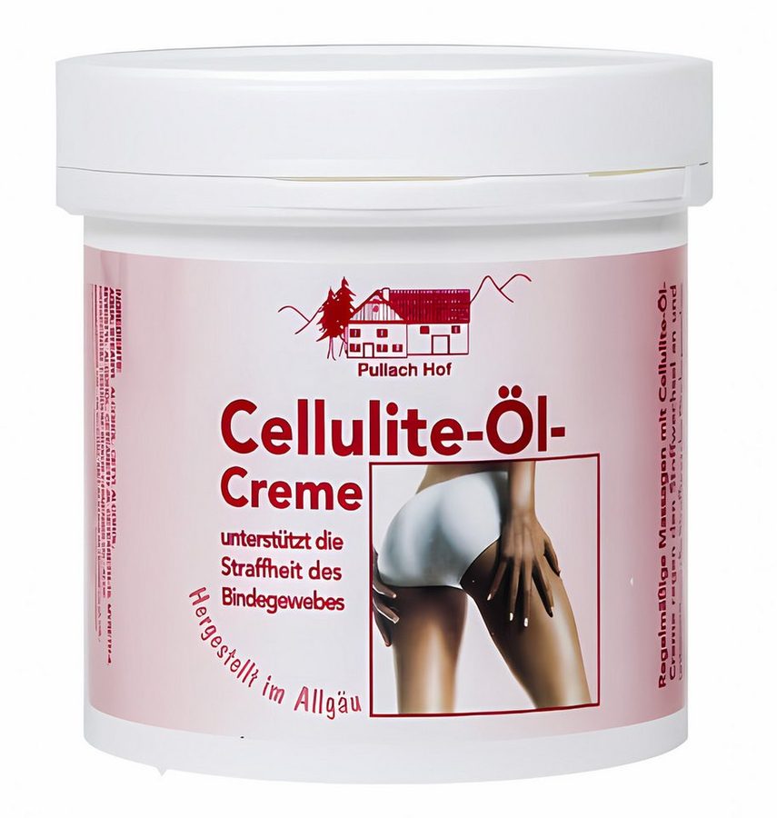 vom Pullach Hof Körpercreme CELLULITE-ÖL CREME 250ml Teebaum-Öl Aloe-Vera-Öl Anti-Cellulite 83, Haut Straffung Hautstraffung Körperpflege von vom Pullach Hof