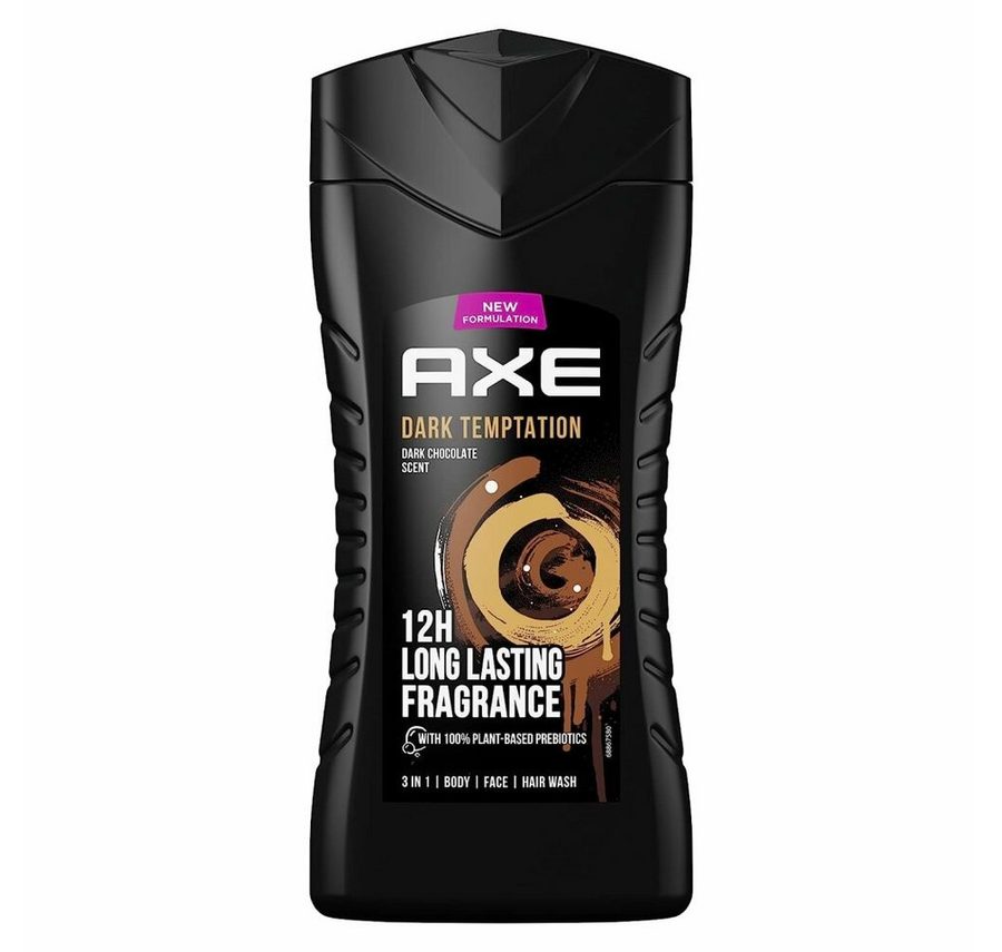 axe Duschgel Dark Temptation Men Body Amber, Chocolate, Red Pepper Shower Gel von axe