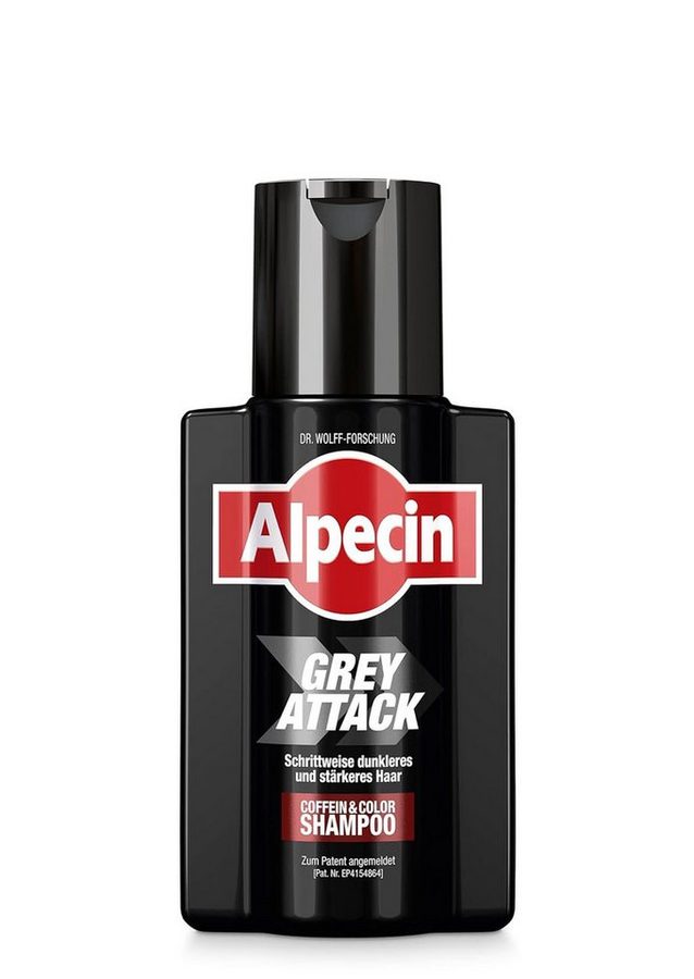 Alpecin Haarshampoo Grey Attack Coffein & Color Shampoo, 1-tlg., Graduelle Haarverdunkelung