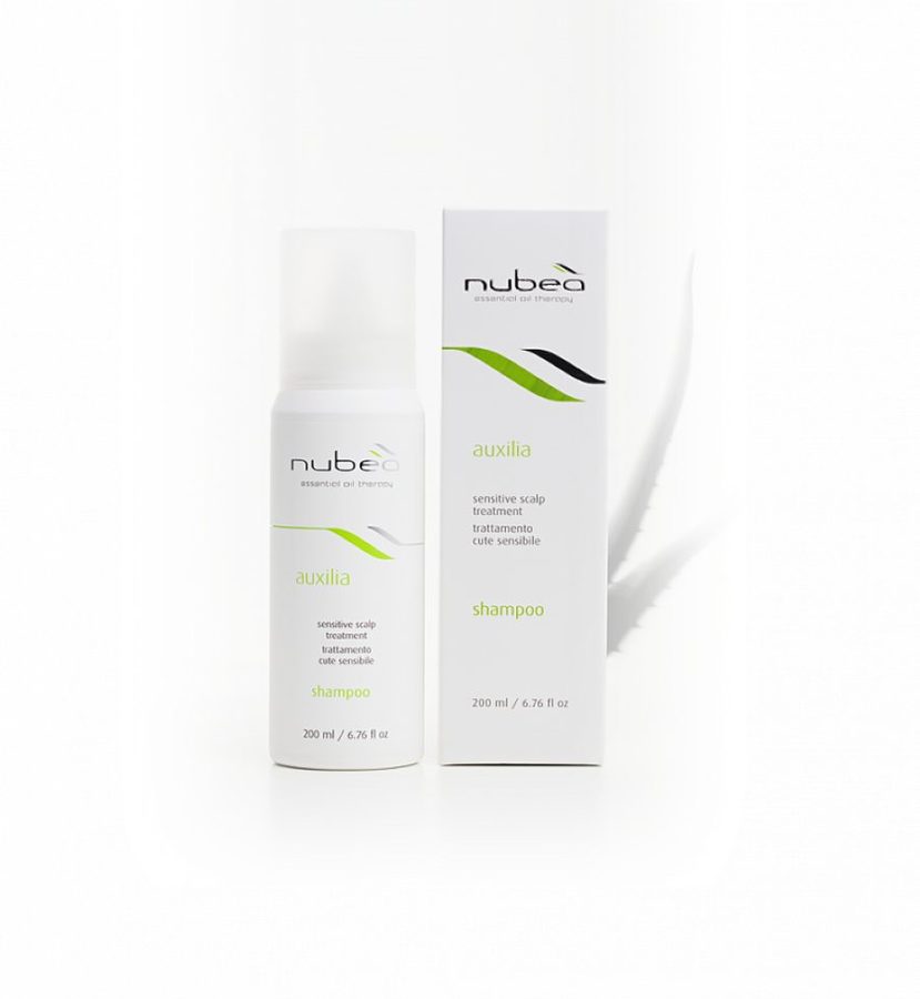 Nubeà Kopfhaut-Pflegeshampoo AUXILIA Empfindliche Kopfhaut Shampoo, Hergestellt in Italien, viele ätherisch Öle