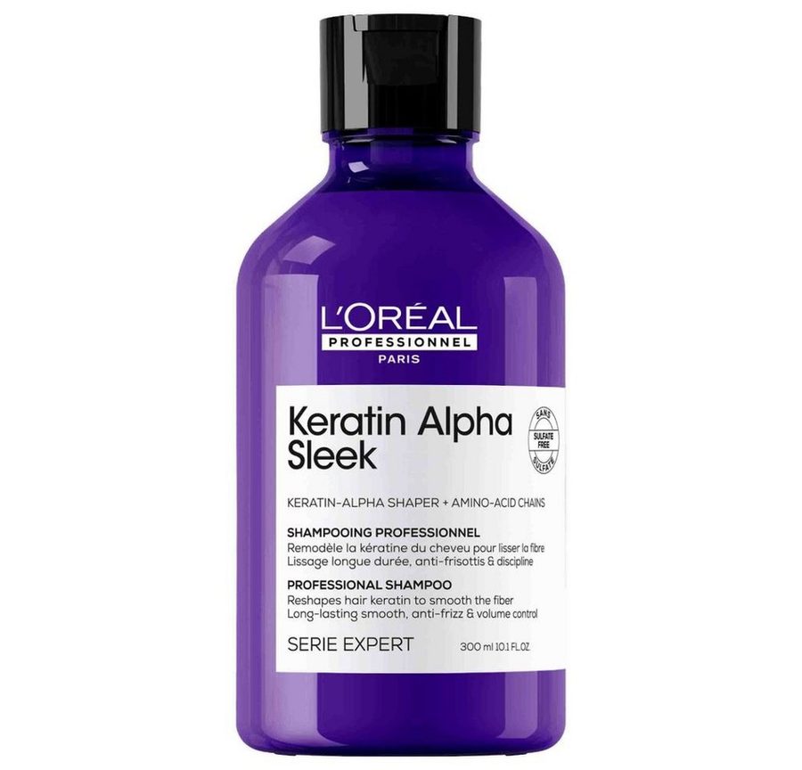 L'ORÉAL PROFESSIONNEL PARIS Haarshampoo Loreal Serie Expert Absolut Keratin Alpha Sleek Shampoo 300 ml