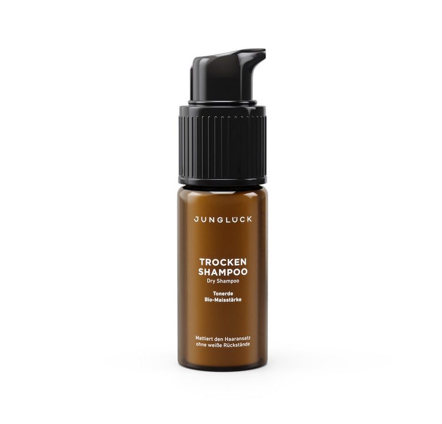 JUNGLÜCK Trockenshampoo Dry shampoo - für mehr Volumen, 1-tlg., Mattiert den Haaransatz und verleiht mehr Griffigkeit