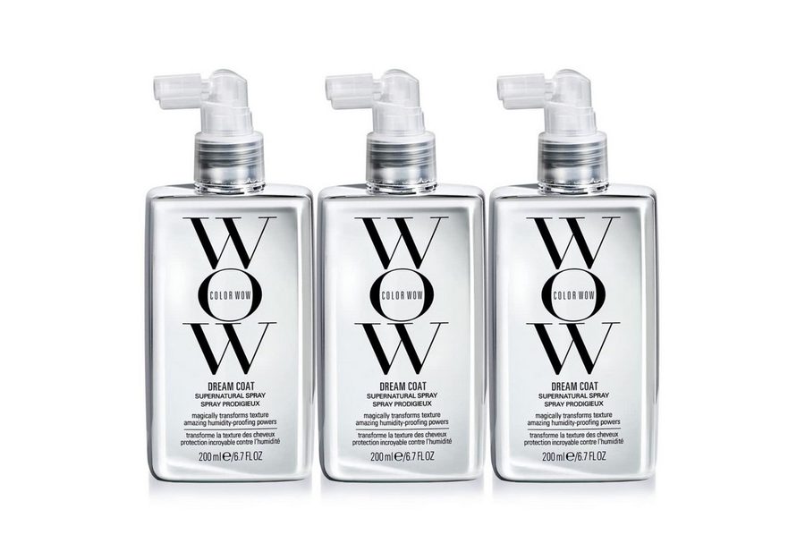 COLOR WOW Haarspray Anti Frizz Spray Glanzspray Wow Dream Coat Hair Hitzeschutz für Haare, 3-tlg., Haarpflege, Hitzeschutz, Haarspray