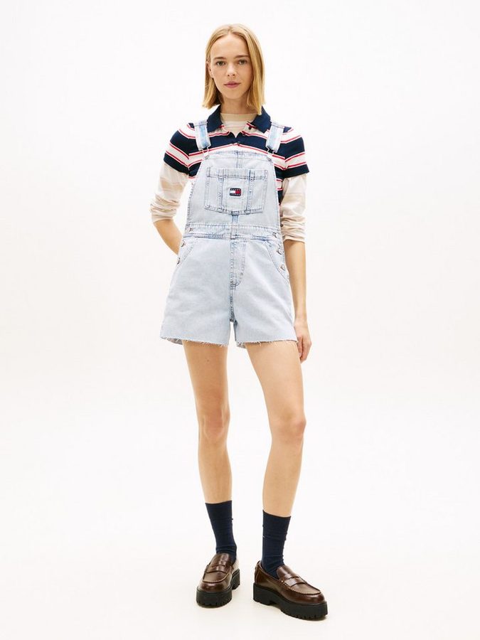 Tommy Jeans Kurzoverall MIA DUNGAREE SHORT EXT BJ6014 im lässigen Latzhosen-Design