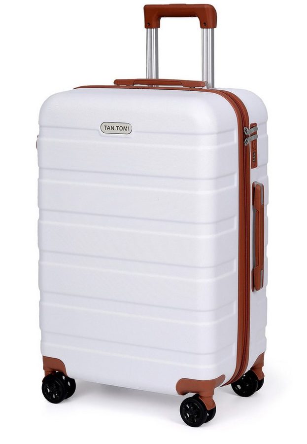 TANTOMI Handgepäckkoffer S/M/L/Set Koffer Hartschale Leicht Reisekoffer ABS Geräumig Haltbar, Trolley Handgepäck Große Kapazität