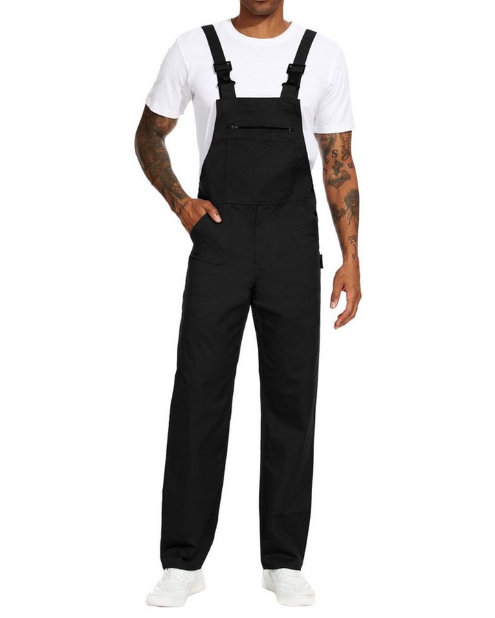 WORK IDEA Arbeitslatzhose Herren Arbeitshose Herren Latzhose Multi Pocket Arbeitslatzhose (1-tlg) geeignet für Garten, Malerarbeiten und Outdoor-Einsätze