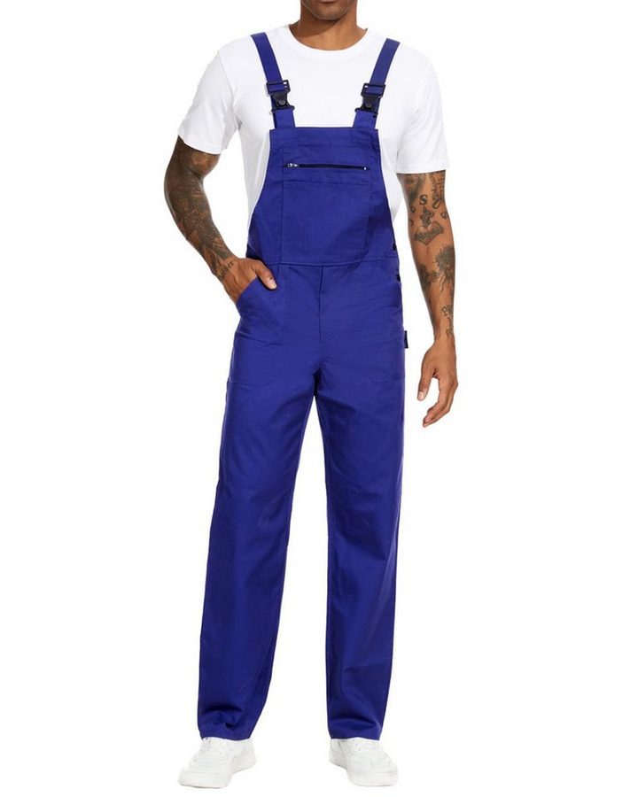 WORK IDEA Arbeitslatzhose Herren Arbeitshose Herren Latzhose Multi Pocket Arbeitslatzhose (1-tlg) geeignet für Garten, Malerarbeiten und Outdoor-Einsätze