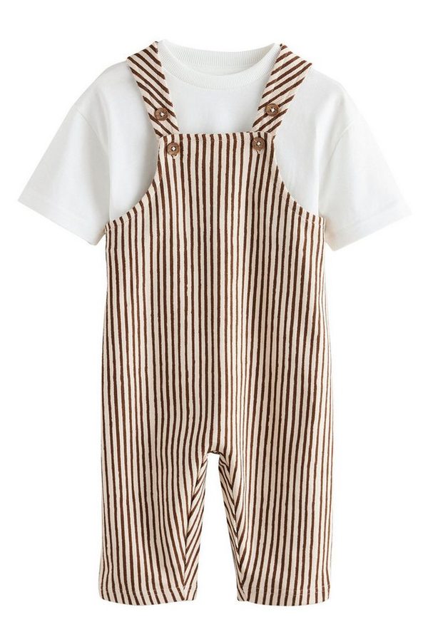 Next Shirt & Hose Latzhose und T-Shirt im Set (2-tlg)