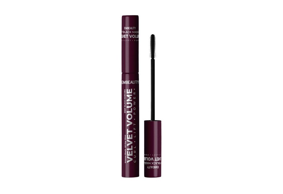 EMBEAUTY Mascara Ultra Black Mascara – Volumen & Länge mit intensiv schwarzer Farbe, Für voluminöse, optisch längere Wimpern von EMBEAUTY