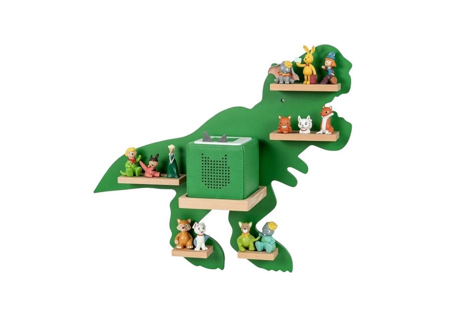 relaxdays Kinderregal Toniebox Regal, 1-tlg., Dino