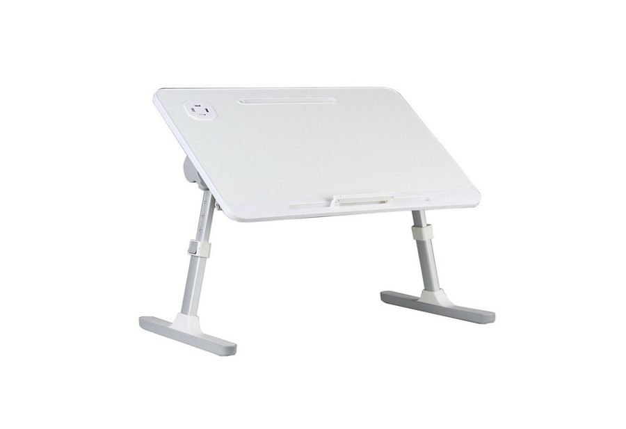 Rutaqian Laptoptisch Tisch, Laptoptisch fürs Bett, einstellbare Höhe, Neigungswinkel (Laptoptisch mit klappbare Beine, Fit bis zu 17" Laptop (60 * 40cm), für Sofa Couch Boden Arbeiten Studieren Lesen Schreiben Essen