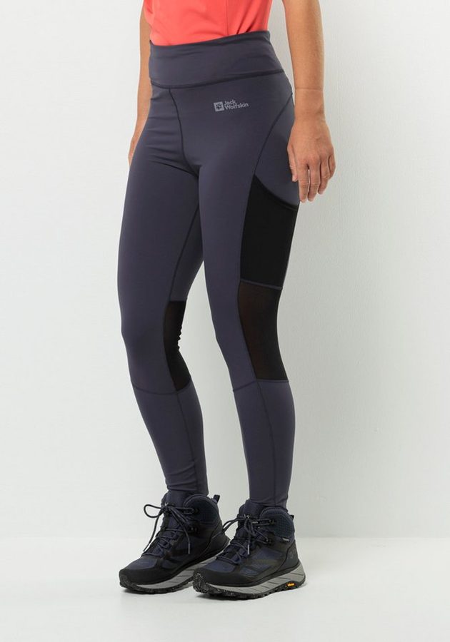 Jack Wolfskin Funktionshose KENSTEIG TIGHTS W Sporthose, eng anliegend, atmungsaktiv