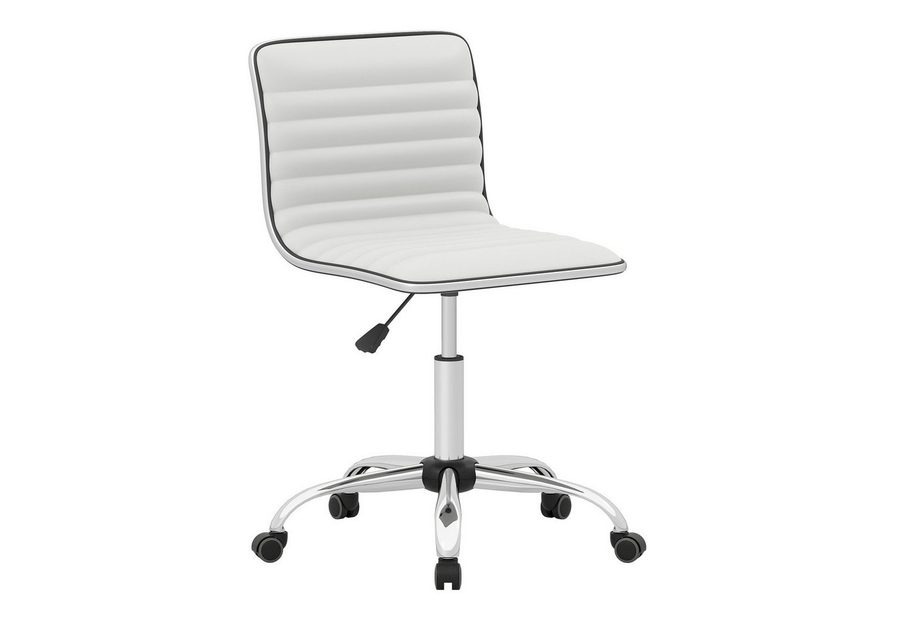 COSTWAY Bürostuhl, ergonomischer Drehstuhl ohne Armlehne, gepolstert, 150 kg