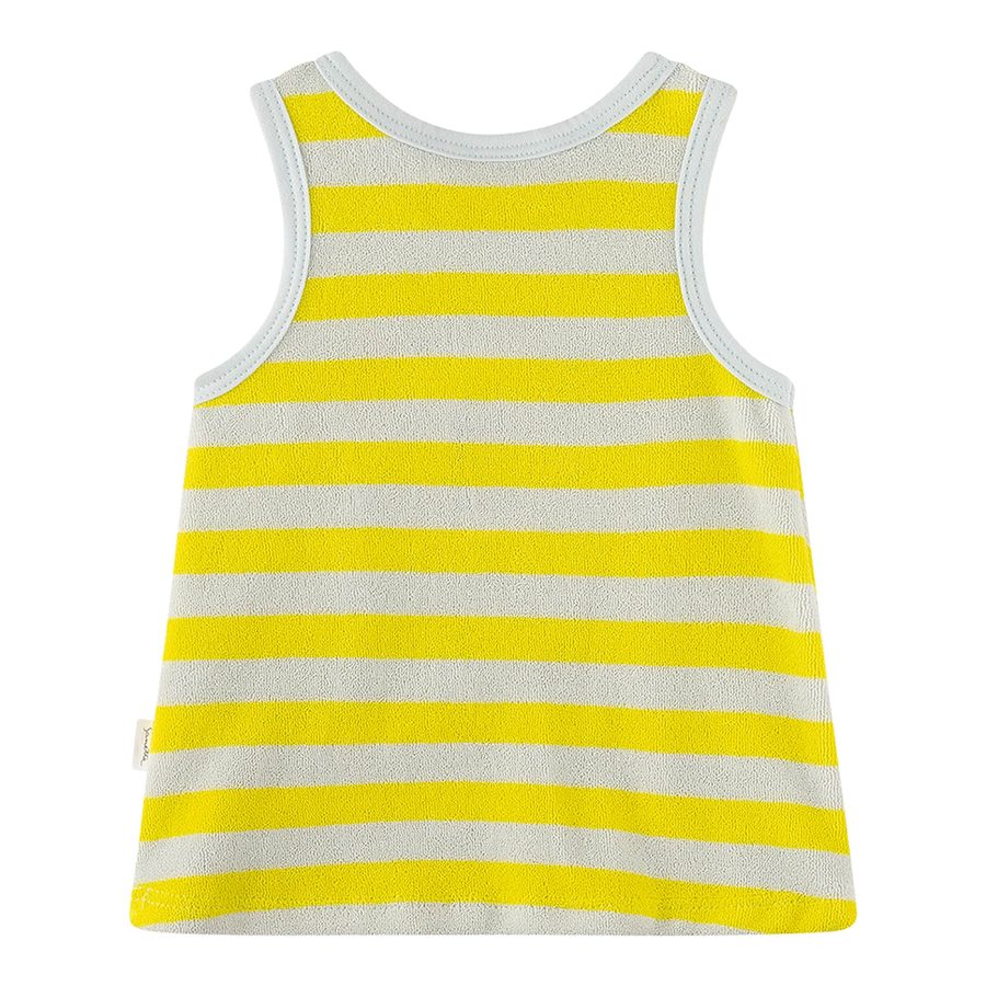 Sanetta Pure Frottee-Kleid ohne Arm Ringel Seepferdchen von Sanetta Pure