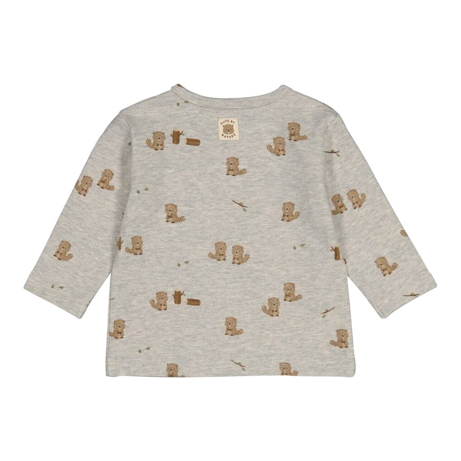Feetje Shirt langarm mit Tasche Biber von Feetje