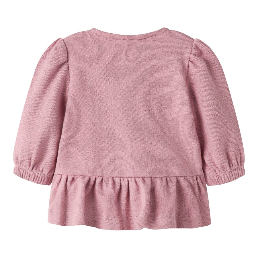 Name It Sweatjacke mit Schößchen Blumenknöpfe von name it