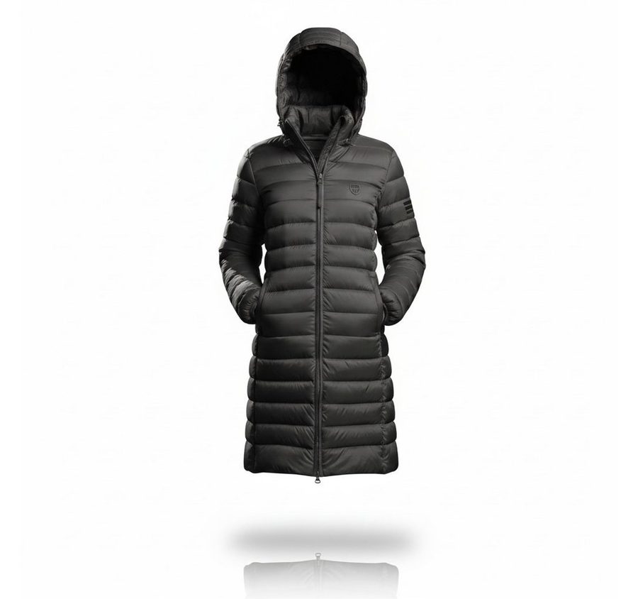 Geographical Norway Steppmantel Damen Outdoorjacke Regenjacke Frühling Leicht Lange