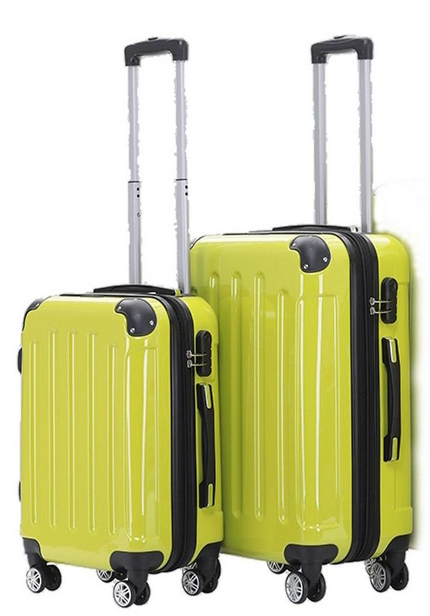 Beibye Kofferset 2-teilig 65 + 55 cm, 4 Doppel-Rollen, Dehnfalte, div. Farben