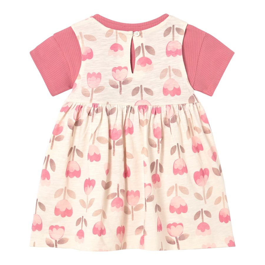 Mayoral Baby 2-tlg. Set Kleid ohne Arm und Jacke kurzarm Blumen von Mayoral