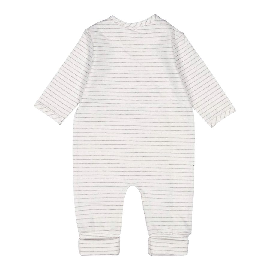 Feetje Overall mit Klappfuß Ringel Giraffe von Feetje