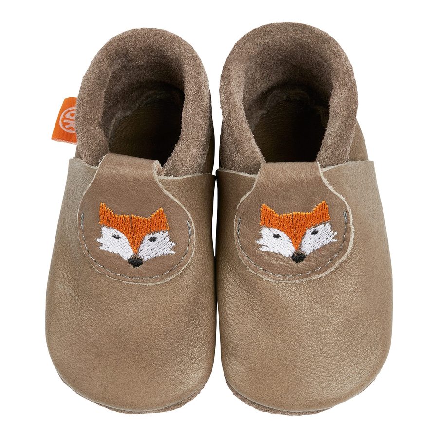 Orangenkinder Krabbel- und Hausschuhe Fuchs von Orangenkinder