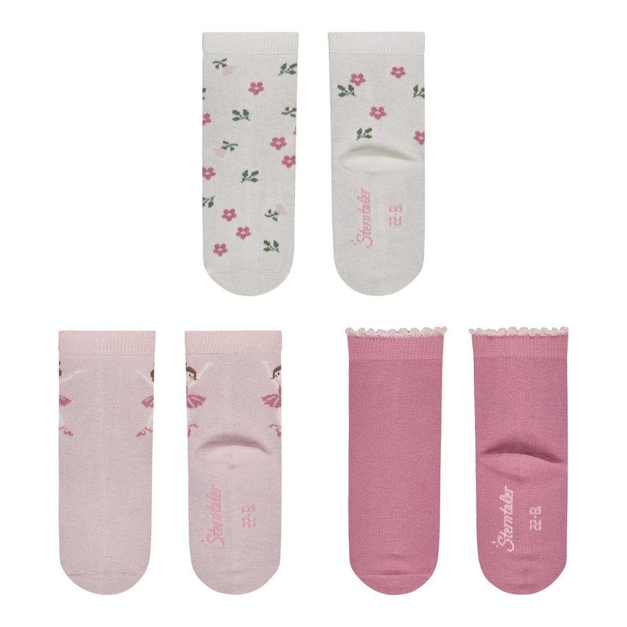 Sterntaler 3er-Pack Socken Blumen Ballerina von Sterntaler