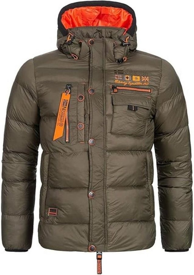 Geographical Norway Winterjacke (S Bis 7XL) Herren Outdoor Jacke Steppjacke Warm gefüttert