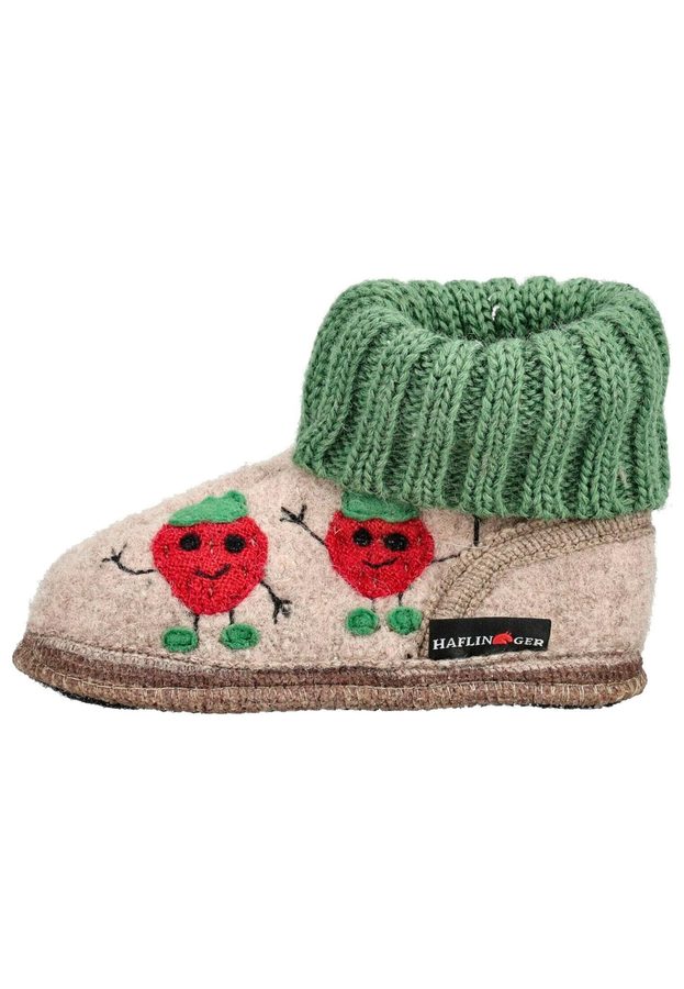 Haflinger Hausschuhe HÜTTENSCHUH ERDBEERE von Haflinger