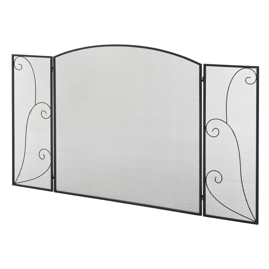 HOMCOM Kamingitter Kaminschutzgitter 3 Paneele klappbar Funkenschutzgitter Ofenschutzgitter Metall schwarz 1325 x 765cm für sicheren Kaminbereich   Aosom.de von HOMCOM