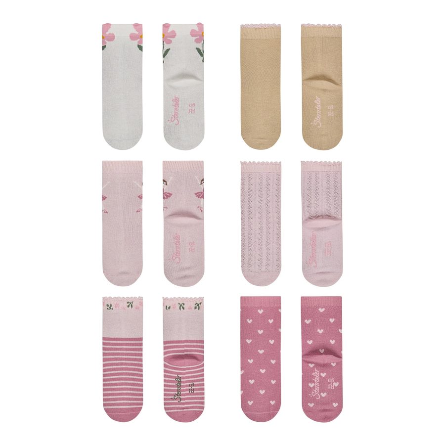 Sterntaler 6er-Pack Socken Blume Ballerina von Sterntaler