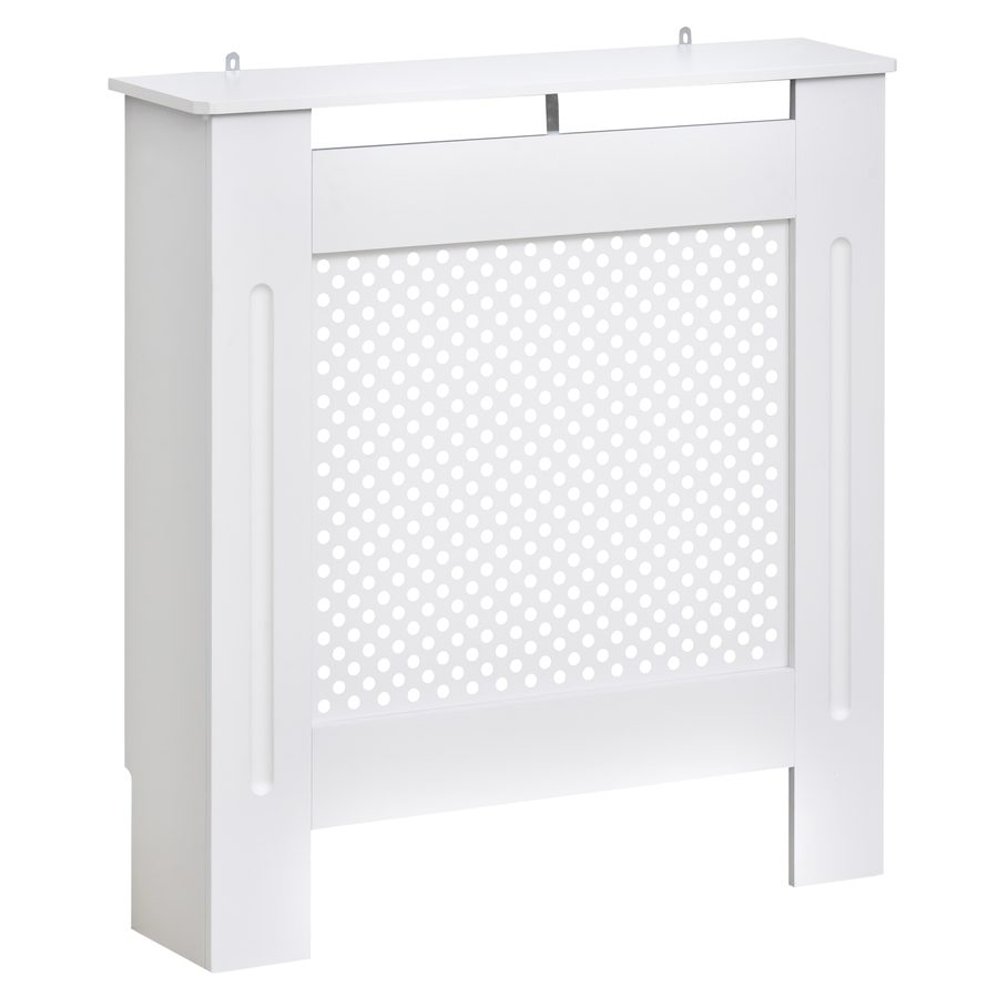 HOMCOM Heizkörperverkleidung Heizkörperabdeckung Heizungsverkleidung, MDF, Weiß, B78 x D19 x H82cm   Aosom von HOMCOM