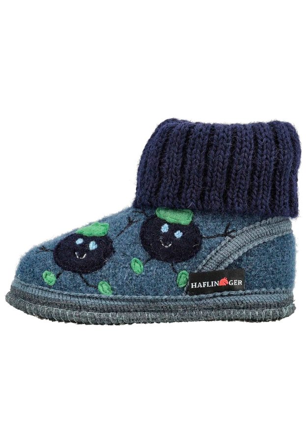 Haflinger Hausschuhe HÜTTENSCHUH BLAUBEERE von Haflinger