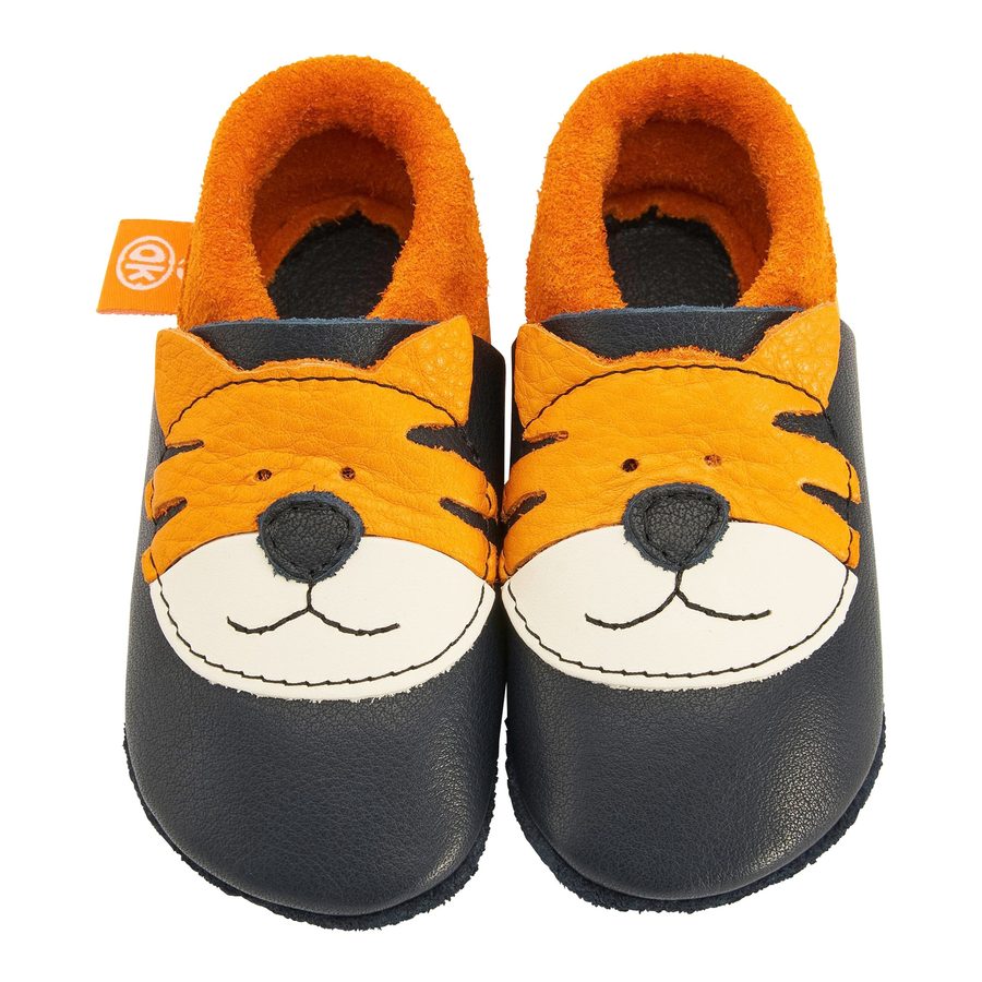Orangenkinder Krabbel- und Hausschuhe Tiger von Orangenkinder