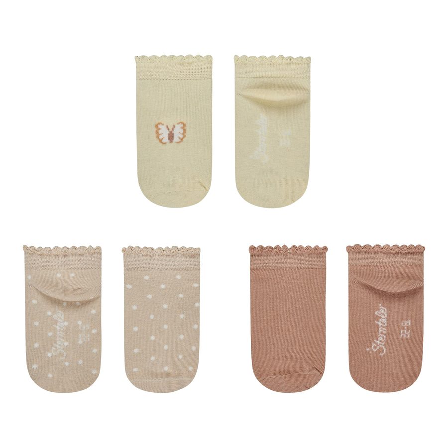 Sterntaler 3er-Pack Sneakersocken Schmetterling von Sterntaler