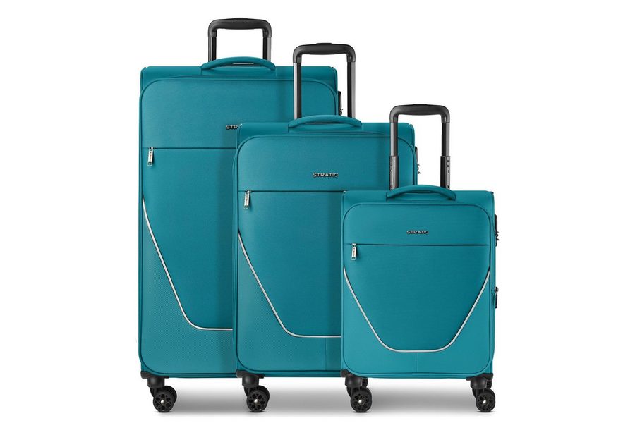 Stratic Trolleyset taska, 4 Rollen, (3-teilig, 3 tlg), Polyester von Stratic