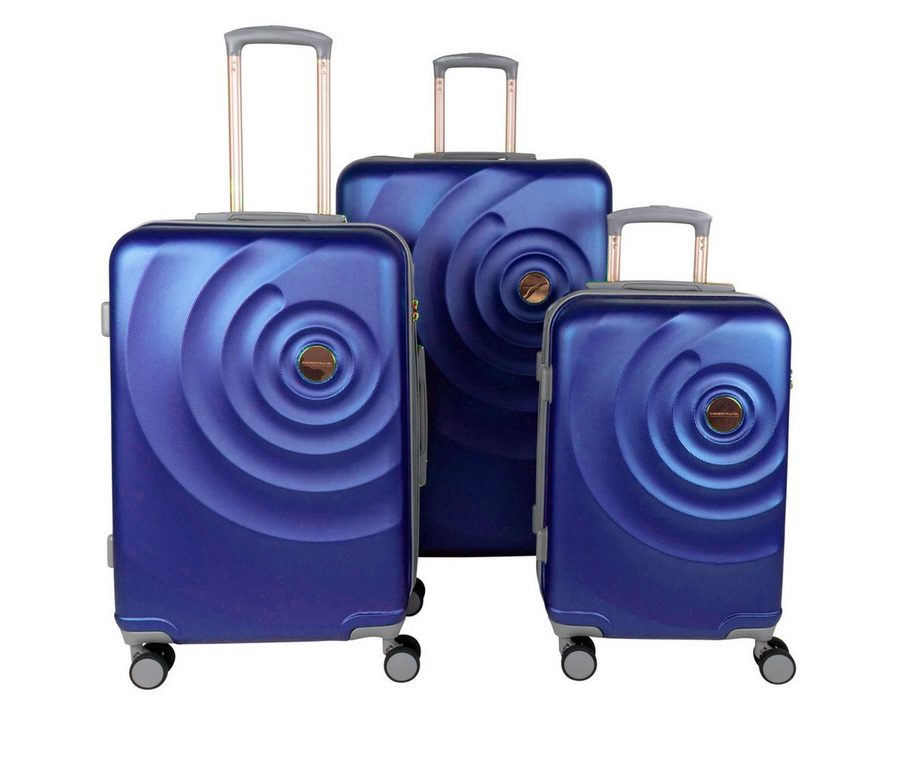 Crosstravel Kofferset Amy, 4 Rollen, (3 tlg., Hartschalen Trolley-Set), Robuste Hartschale mit TSA-Schloss und Wasserabweisender Oberfläche von Crosstravel