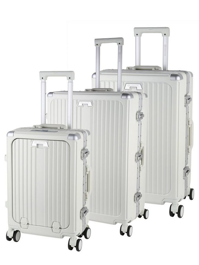 VAN HILL Kofferset 842209-Set, 4 Rollen, Herolite Premium Hartschalen Kofferset 3-teilig mit TSA-Schloss von VAN HILL
