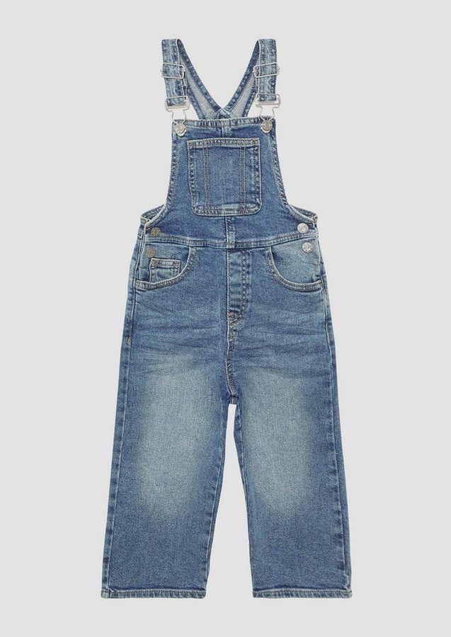 s.Oliver Weite Jeans Jeans-Latzhose Unisex Jeans-Latzhose im Relaxed Fit