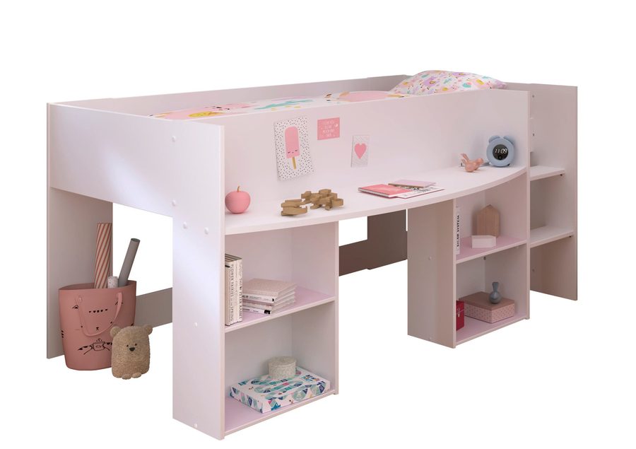 Parisot Kinder Hochbett "Pirouette 1" Weiß von Parisot