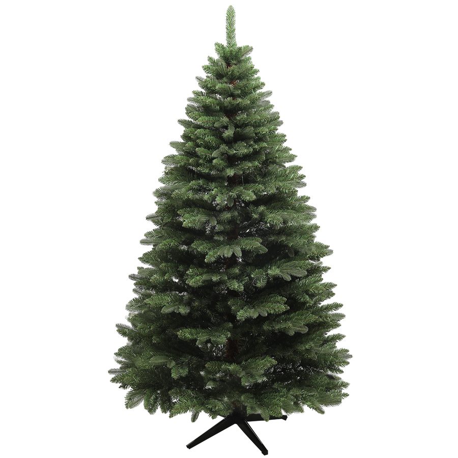 HOMCOM Künstlicher Weihnachtsbaum, 180 cm Christbaum mit 1050 Spitzen, faltbar Stahlfuß, flammhemmend, für Weihnachten Deko, Indoor, Grün   Aosom