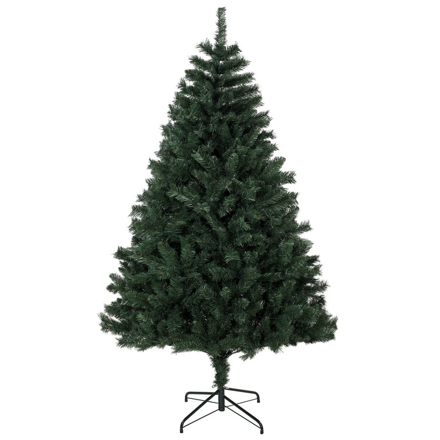 HOMCOM Künstlicher Weihnachtsbaum 180 cm mit 820 flammhemmenden Zweigen, dichter realistischer Weihnachtsbaum mit klappbarer Stahlbasis, Kieferndesign, für Zuhause und Innenräume, Grün   Aosom von HOMCOM