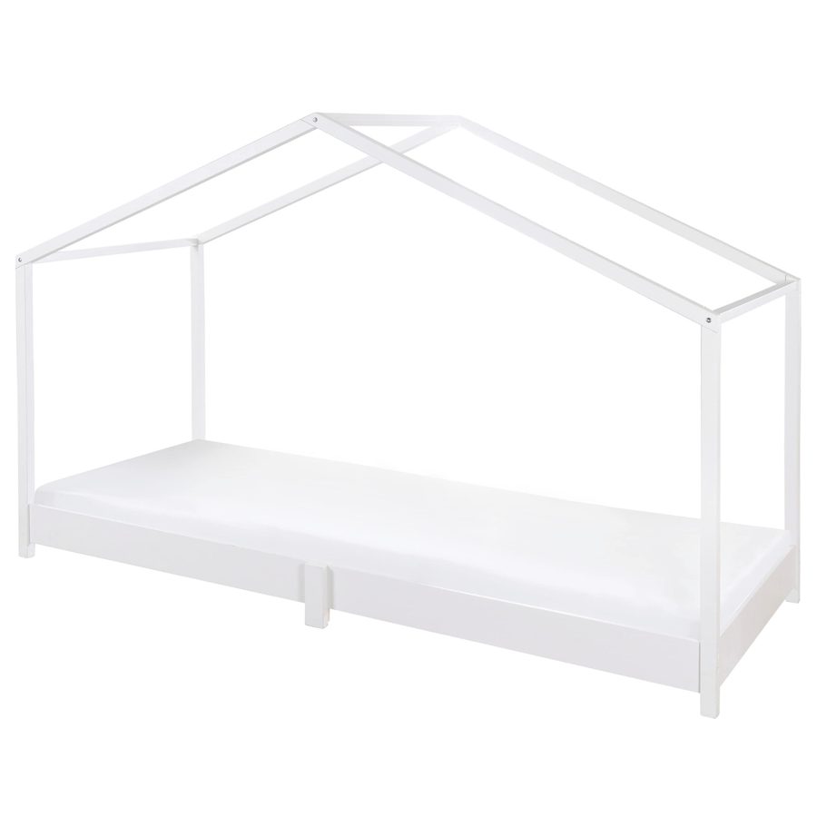 Roba Hausbett 90 x 200 cm, Bodenbett weiß von roba