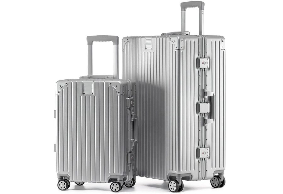 KOFA Kofferset ZURICH, (M + XL), Hartschalen Trolley), 55cm + 75cm, Alu-Rahmen & Polycarbonat-Hartschale, TSA Schloss