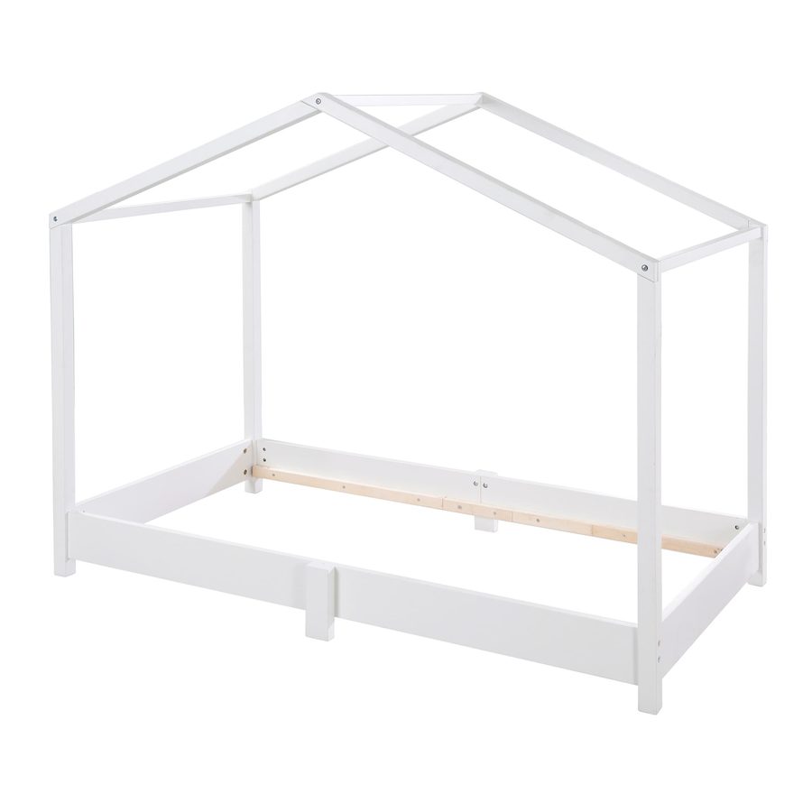 Roba Hausbett 70 x 140 cm, Bodenbett weiß von roba