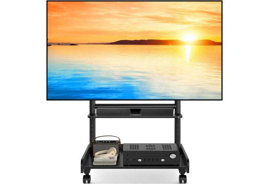 TVON TV-Ständer TV Rollwagen Für 40 bis 86 Zoll Fernseher bis zu 68 KG Max, (bis 86 Zoll, 1-tlg., rollbar, VESA 600x400 mm)