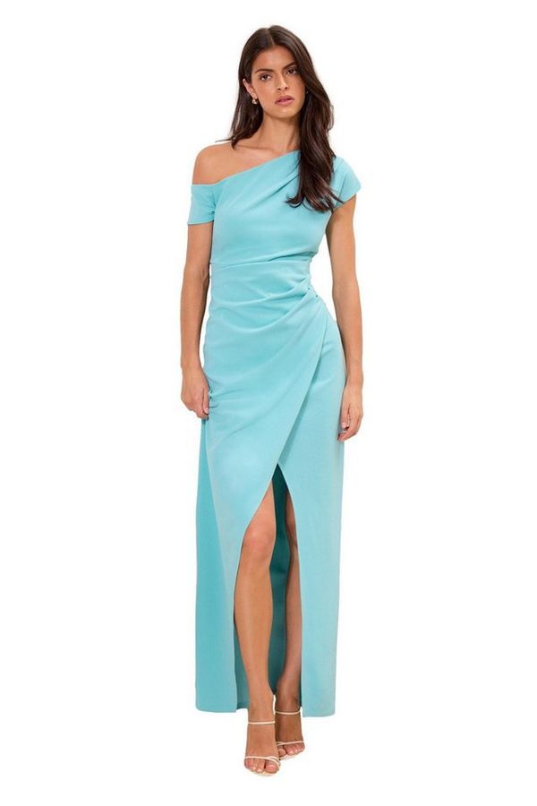 LIPSY Maxikleid Lipsy Maxikleid mit geraffter Taille, Regular (1-tlg)
