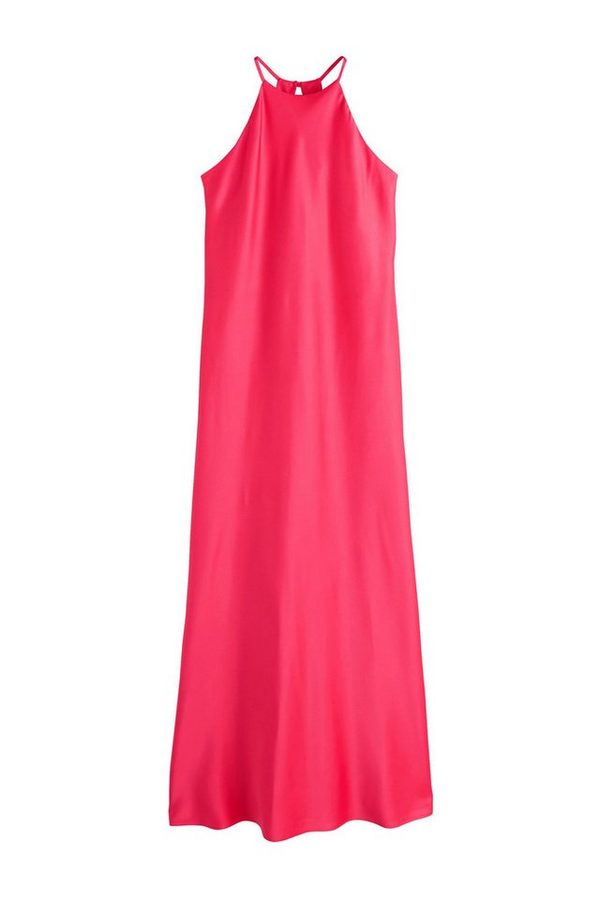 Next Satinkleid Brautjungfern-Maxikleid aus Satin mit Neckholder (1-tlg)