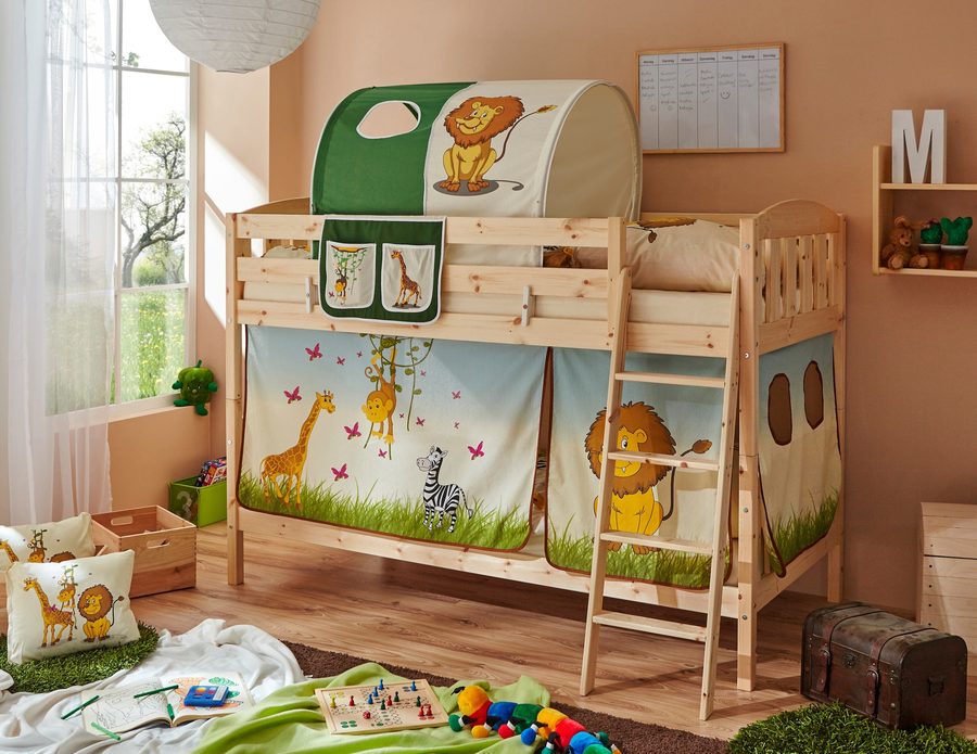 Ticaa Etagenbett Erni Country-V Kiefer Natur Motiv von TICAA